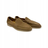 Mokasyny męskie - Mokasyny męskie zamszowe Old Money 45 - miniaturka - grafika 1