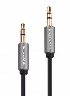 Kruger&Matz Kabel jack 3.5 wtyk stereo - 3.5 wtyk stereo 1.8m Basic LEC-KM1227 - Kable - miniaturka - grafika 1