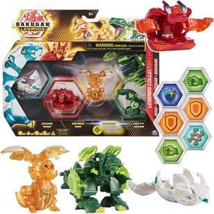BAKUGAN LEGENDS FIGURKA NOVA GOLD DRAGONOID 4 PAK - Klocki - miniaturka - grafika 1