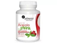 Suplementy naturalne - MedicaLine Acerola ze Stevią do ssania 120 tabletek Aliness MC39 - miniaturka - grafika 1