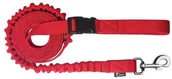 Smycze dla psów - CHABA - Smycz z amortyzatorem do biegania czerwona 280cm x 1,6cm - miniaturka - grafika 1