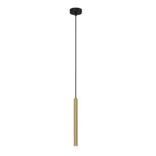 Luminex Tube 4118 lampa wisząca zwis 1x8W G9 czarna/brązowa - Lampy sufitowe - miniaturka - grafika 1