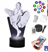 Lampy pozostałe - Lampka na biurko Marilyn Monroe 16kol. LED PLEXIDO - miniaturka - grafika 1