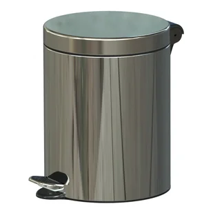 ALDA Wewnętrzny kosz na śmieci z pedałem, 5 l, nierdzewny błyszczący F611 - Kosze na śmieci - miniaturka - grafika 1