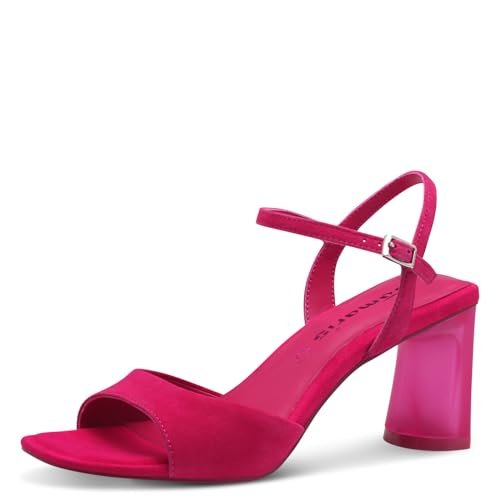 Tamaris Sandały damskie szpilki, różowy, 41 EU