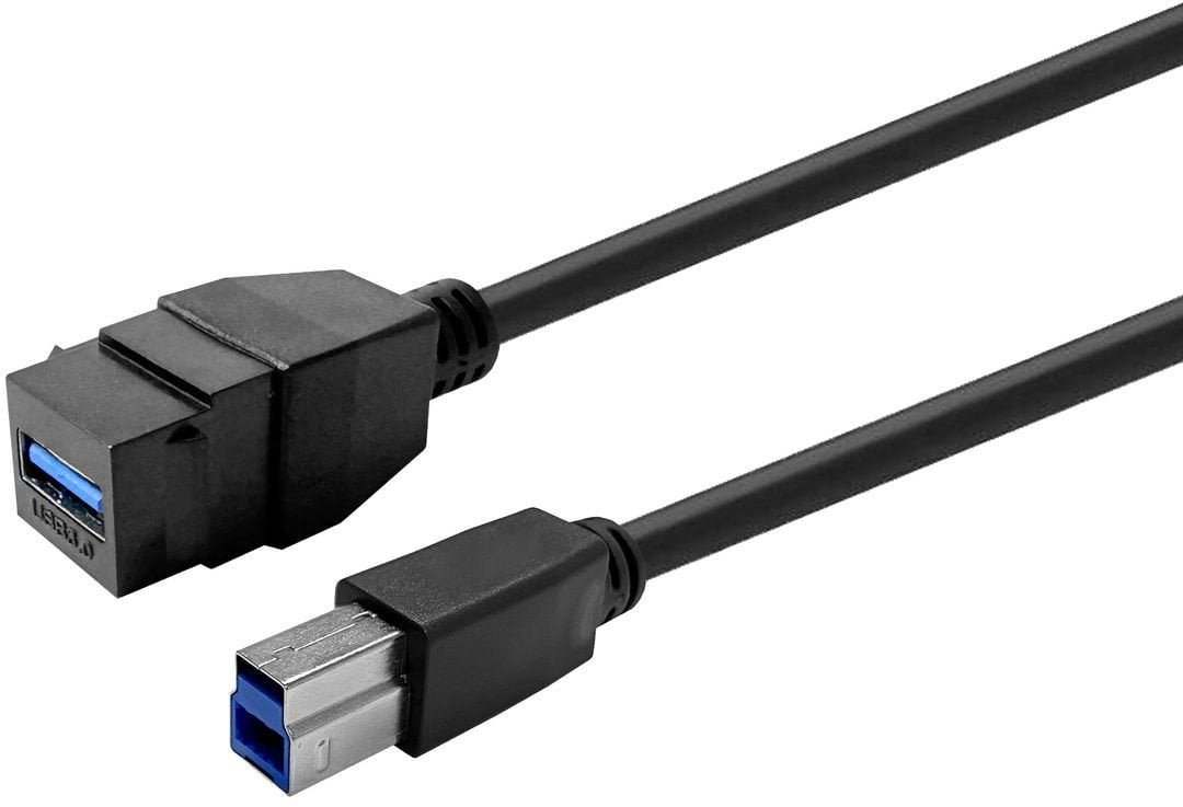 Vivolink Keystone Juodas USB3,0 A-Female to USB3,0 B-Male