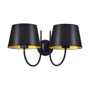 Sasto kinkiet 2-punktowy czarny K-4338 - Lampy ścienne - miniaturka - grafika 2