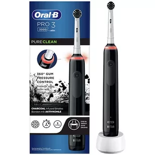 ORAL-B Pro 3 3000 PureClean Black - Szczoteczki elektryczne - miniaturka - grafika 2