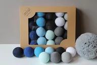 Pozostałe oświetlenie - Cotton Balls Blackness Blue 35 szt. - miniaturka - grafika 1