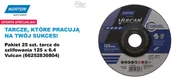 Tarcze do pił - Symantec NORTON TARCZA DO SZLIFOWANIA VULCAN 125mm x 6,4mm A30P DO METALU /25szt. - miniaturka - grafika 1