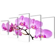 Plakaty - Zestaw obrazów Canvas 100 x 50 cm Orchidea - miniaturka - grafika 1