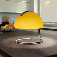 Lampy stojące - Näve Lampa stołowa Burano, żółta, wysokość 25 cm, szkło/metal, E27 - miniaturka - grafika 1