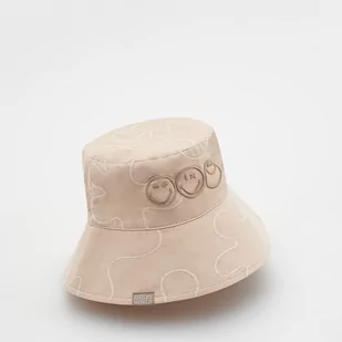 Reserved - Bucket hat SmileyWorld® - Beżowy - Czapki dla dzieci - miniaturka - grafika 1