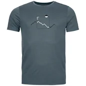 Koszulki sportowe męskie - Koszulka męska Ortovox 150 Cool Peak Focus Ts Men's Rozmiar: L / Kolor: szary - miniaturka - grafika 1