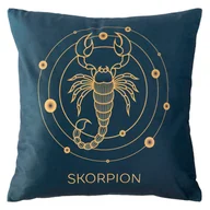 Poszewki na poduszki - Poszewka Dekoracyjna 40 x 40 ZODIAK Skorpion - miniaturka - grafika 1