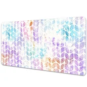 Podkładki na biurko - Mata z nadrukiem na biurko Liść Brokatowy 90x45 cm - miniaturka - grafika 1