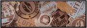 Dywany - Zala Living Odporne na konfetti chodnik kuchenny chodnik Coffee Stamp brązowy 50 x 150 cm | 102451 102451-50x150 - miniaturka - grafika 1