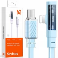 Kable USB - Mcdodo Szybki Kabel Kątowy Usb-C Lightning 36W 1,2M Niebieski - miniaturka - grafika 1