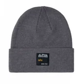 Odzież taktyczna i umundurowanie - Czapka zimowa Alpha Industries Label 118934 684 - Vintage Grey - miniaturka - grafika 1