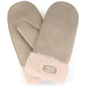 Rękawiczki - Rękawiczki Zimowe Damskie Jednopalczaste Winter Foam Beige - miniaturka - grafika 1