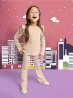 Dresy i komplety dla dziewczynek - Sinsay - Komplet dzianinowy - beżowy - miniaturka - grafika 1