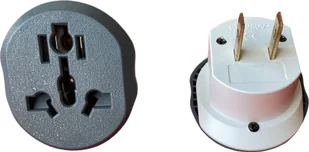 Virone VIRONE TA-8 Adapter podróżny - Go to USA, 110-230V/10A, uniwersalne gniazdo, wtyczka amerykańska typ A,B - Akcesoria podróżnicze - miniaturka - grafika 1