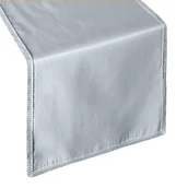 Obrusy i serwetki - Bieżnik srebrny wykończony koronką SAVONA 35x180 EUROFIRANY - miniaturka - grafika 1