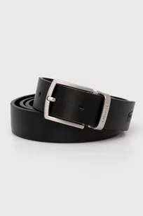 Lacoste pasek skórzany z wymiennymi klamrami kolor czarny - Paski - miniaturka - grafika 1
