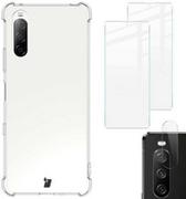 Etui i futerały do telefonów - Bizon Etui + 2x szkło + obiektyw Case Clear Xperia 10 III przezroczyste BCCXP10IIICL - miniaturka - grafika 1