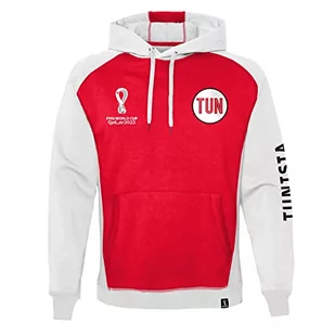 FIFA bluza męska z kapturem, czerwony/biały, XXL - Bluzy męskie - miniaturka - grafika 1