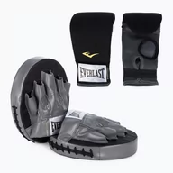 Rękawice bokserskie - Zestaw bokserski rękawice+ tarcze Everlast Core Fitness Kit czarny EV6760 - miniaturka - grafika 1