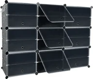 Szafki na buty - LZQ Szafka na buty Plastikowy stojak na buty Półka wtykowa DIY z 9 przegrodami i 2 rzędami, wieszak na buty, 122 * 32 * 93 cm - miniaturka - grafika 1