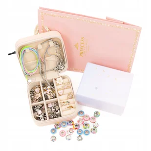 Zestaw DIY do robienia biżuterii koraliki zawieszki szkatułka na prezent - Prace ręczne dla dzieci - miniaturka - grafika 1