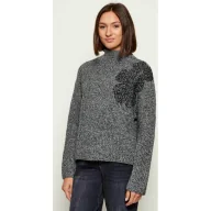 Swetry damskie - Liu Jo Półgolf Regular Fit z dodatkiem wełny - miniaturka - grafika 1