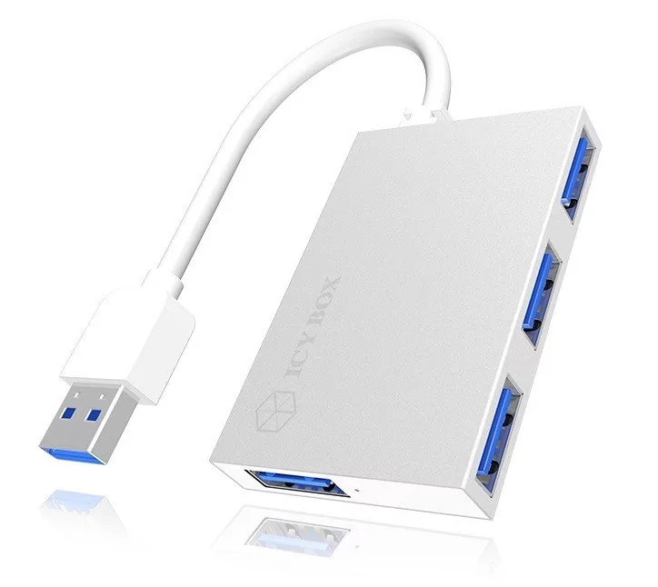 Icy Box HUB USB 4-Port IcyBox USB 3.0 IB-Hub1402 Aluminium IB-HUB1402