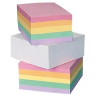 Notesy i bloczki - Kostka klejona NATUNA 90x65x35 kolorowa - miniaturka - grafika 1