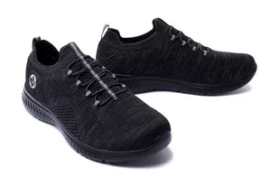 RIEKER N9474-45 sneaker grey, półbuty damskie - Rieker - Półbuty damskie - miniaturka - grafika 1