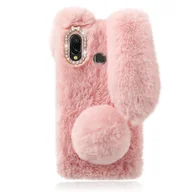 Etui i futerały do telefonów - 1pc Pluszowy Królik Etui na telefon TPU Pokrowiec na telefon Obudowa telefonu Osłona telefonu komórkowego Kompatybilny z Galaxy A20e Różowy Samsung... - miniaturka - grafika 1