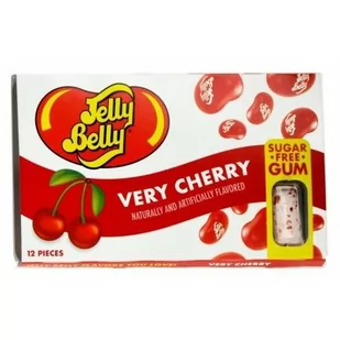 JELLY BELLY VERY CHERRY SUGAR FREE GUM - Gumy do żucia, lizaki, dropsy - miniaturka - grafika 1