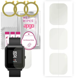 3x Folia hydrożelowa MATOWA do Amazfit Bip S - apgo Smartwatch Hydrogel MATTE Protection Ochrona na ekran smartwatcha - Akcesoria do smartwatchy - miniaturka - grafika 1