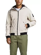 Kurtki męskie - JACK & JONES Męska kurtka z kapturem przejściowa, Moonbeam, XL - miniaturka - grafika 1