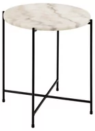 Ławy i stoliki kawowe - Stolik kawowy Avila 42 cm biały marmur - Actona - miniaturka - grafika 1
