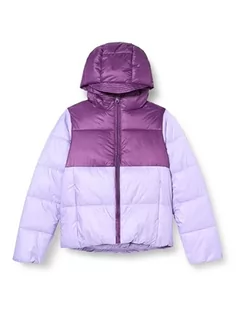 Kurtki i płaszcze dla dziewczynek - Champion Legacy Outdoor G-Light WR Colorblock Hooded Kurtka z kapturem Dziewczyny i Dziewczyny, Viola Chiaro/Viola SET, 7-8 lat - grafika 1