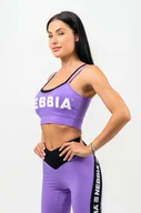 Bielizna sportowa damska - Biustonosz damski Nebbia FLEX Dvouvrstvá sportvoní podprsenka FLEX Fialová L - miniaturka - grafika 1