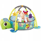 Maty edukacyjne - DUŻA MATA EDUKACYJNA INTERAKTYWNA PIŁKI ŻÓŁW 3w1 - miniaturka - grafika 1