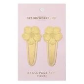 Zakładki do książek - Zakładki do książek metalowe Fleurs 2szt - Designworks Ink - miniaturka - grafika 1