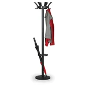 Wieszaki i stojaki - B2B Partner Wieszak na ubrania, czarny 8131 - miniaturka - grafika 1