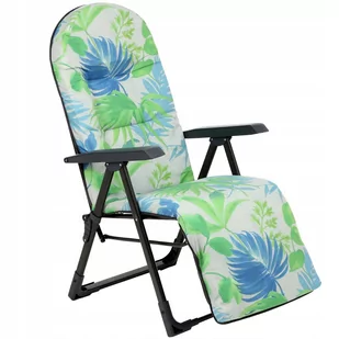 Fotel Leżak Ogrodowy Plażowy Składany Podnóżek - Leżaki ogrodowe Fotel Leżak Ogrodowy Plażowy Składany Podnóżek - Leżaki ogrodowe - miniaturka - grafika 1