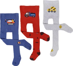 Rajstopy chłopięce bawełniane we wzory 3PAK 92-98 YOCLUB - Rajstopy dziecięce - miniaturka - grafika 1