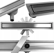 Odpływy liniowe - Odpływ Liniowy Eco 360° Chrom 80 Gwarancja 10 Lat - miniaturka - grafika 1